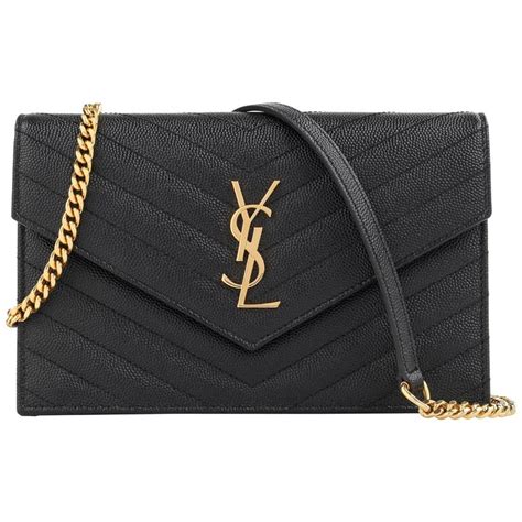 ysl envelope chain wallet bag|ysl small wallet on chain.